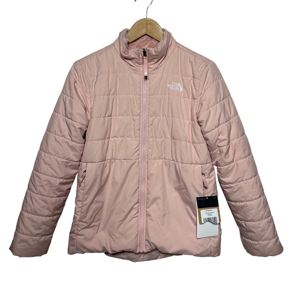 The North Face Girls Reversible Jacket Light Pink Size L 14/16‎ New